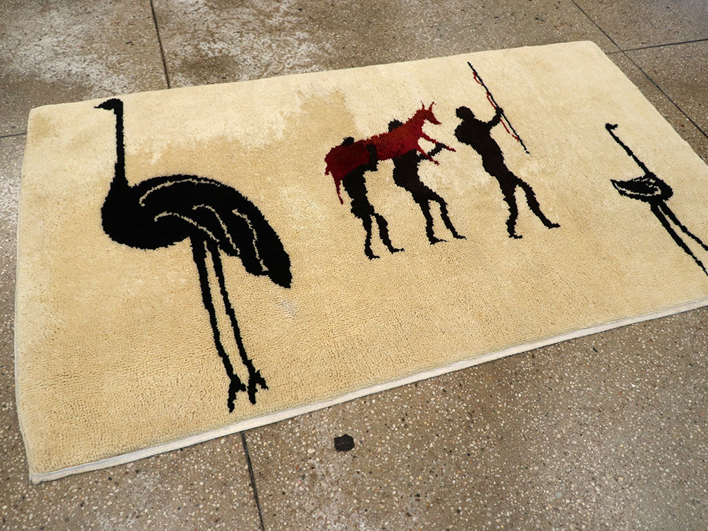 Vintage African Moroccan Pictorial Rug, No.33176 - Gsblank