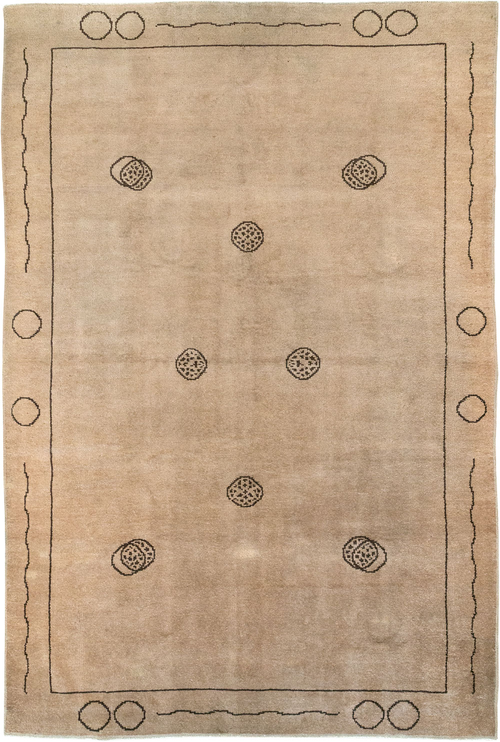 Vintage Chinese Art Deco Room Size Carpet, No.33179 - Gsblank