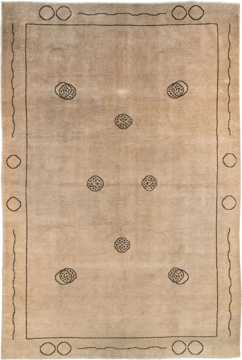 Vintage Chinese Art Deco Room Size Carpet, No.33179 - Gsblank