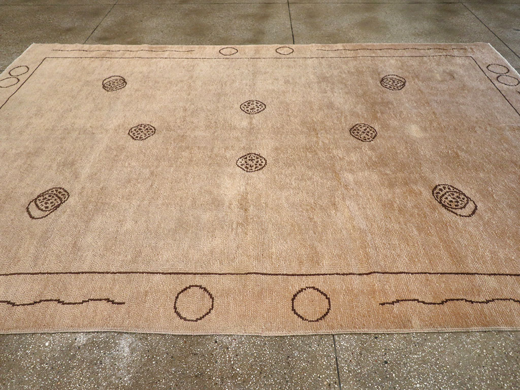 Vintage Chinese Art Deco Room Size Carpet, No.33179 - Gsblank