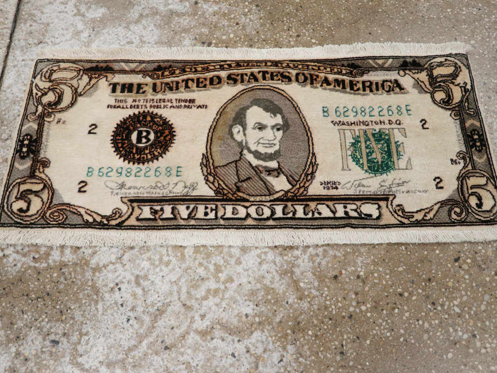 Modern Persian Tabriz Pictorial Rug, No.33180 - Gsblank