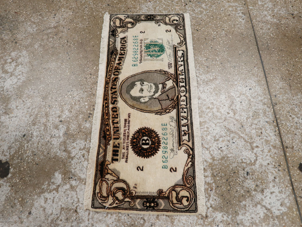 Modern Persian Tabriz Pictorial Rug, No.33180 - Gsblank