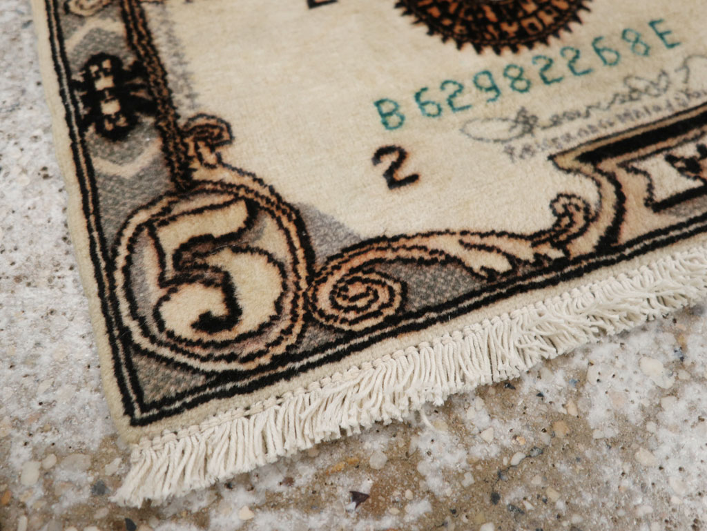 Modern Persian Tabriz Pictorial Rug, No.33180 - Gsblank