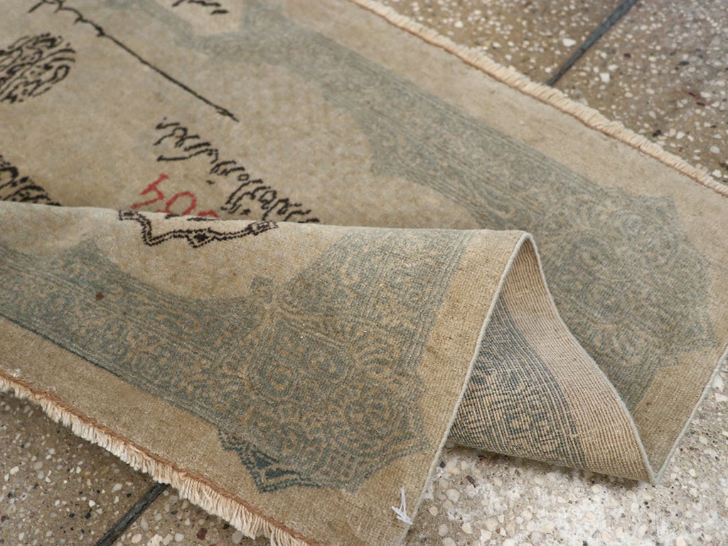 Antique Turkish Sivas Pictorial Rug, No.33181 - Gsblank