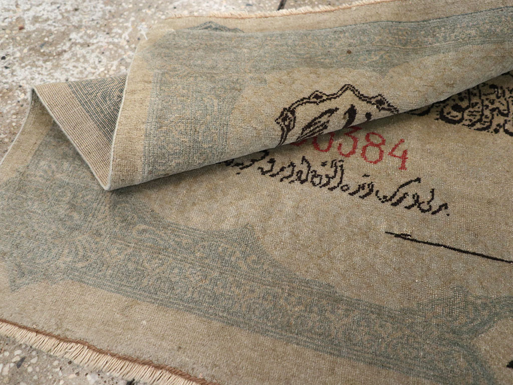 Antique Turkish Sivas Pictorial Rug, No.33181 - Gsblank