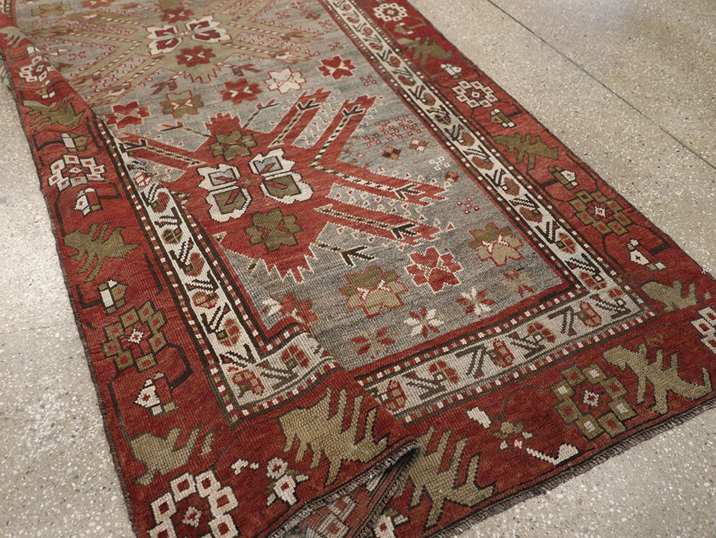 Antique Caucasian Kazak Runner, No.33183 - Gsblank