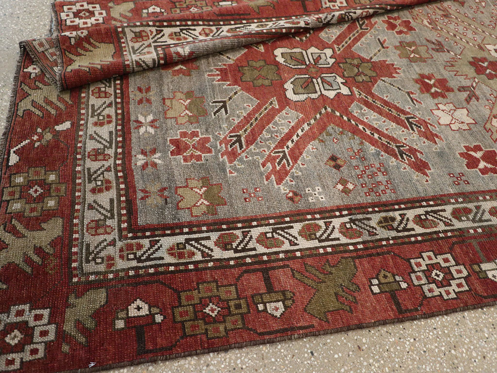 Antique Caucasian Kazak Runner, No.33183 - Gsblank