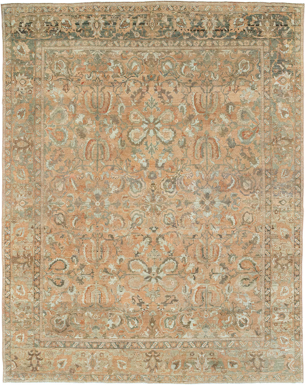 Antique Persian Mahal Room Size Carpet, No.33184 - Gsblank