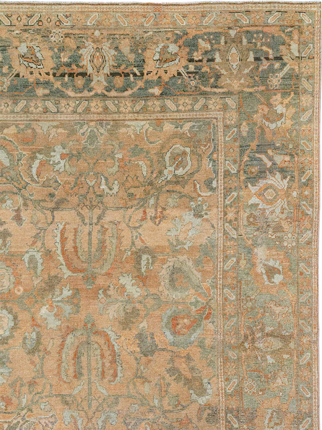 Antique Persian Mahal Room Size Carpet, No.33184 - Gsblank