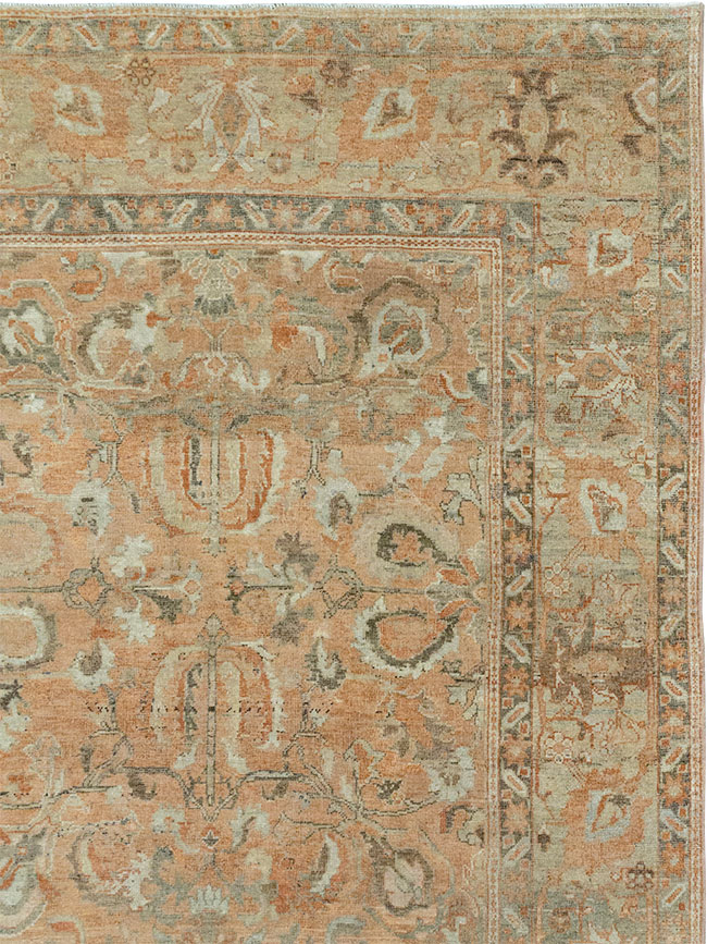 Antique Persian Mahal Room Size Carpet, No.33184 - Gsblank