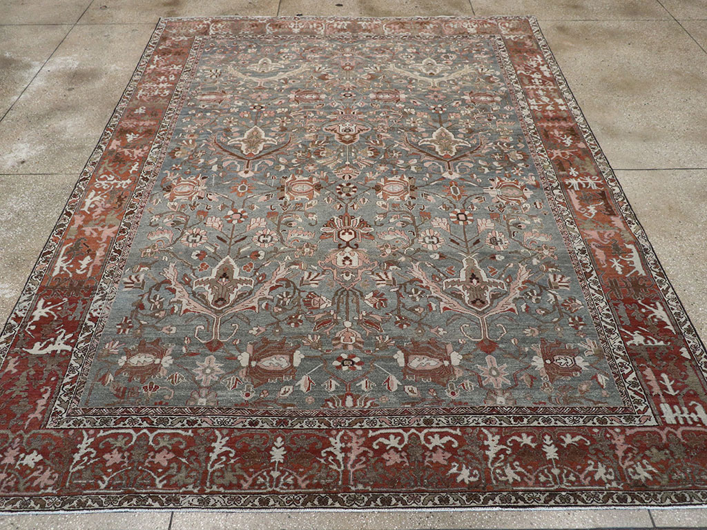 Antique Persian Malayer Room Size Carpet, No.33186 - Gsblank