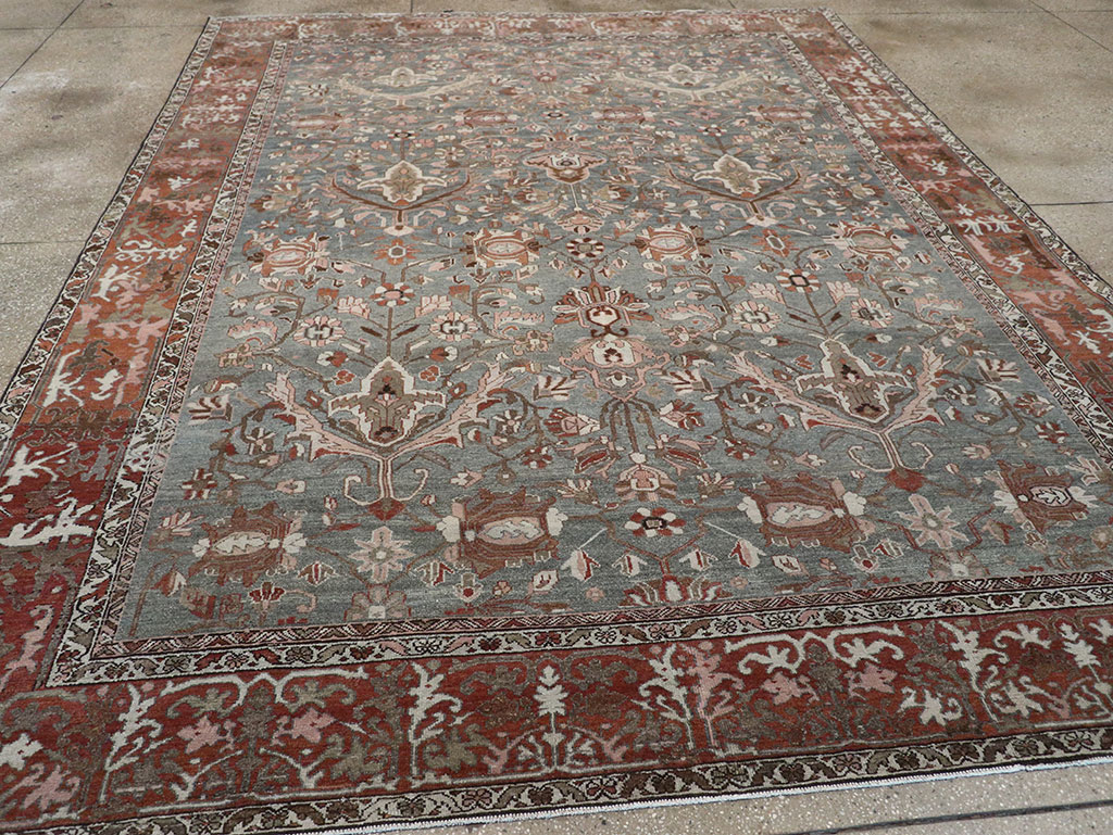 Antique Persian Malayer Room Size Carpet, No.33186 - Gsblank