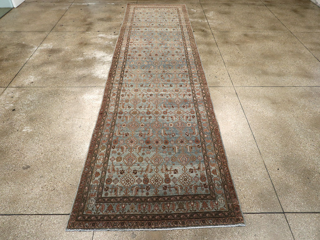 Antique Persian Malayer Long Runner, No.33187 - Gsblank