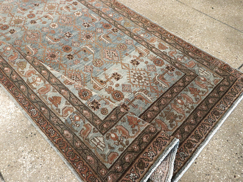 Antique Persian Malayer Long Runner, No.33187 - Gsblank