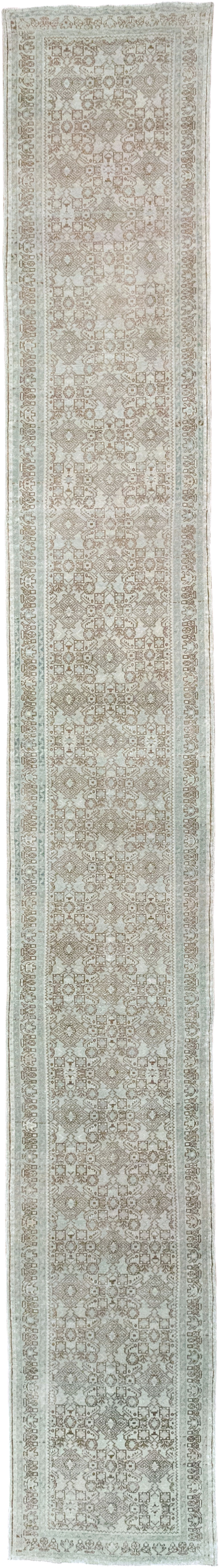 Antique Persian Malayer Long Runner, No.33188 - Gsblank