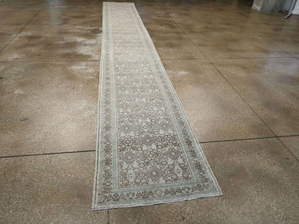 Antique Persian Malayer Long Runner, No.33188 - Gsblank