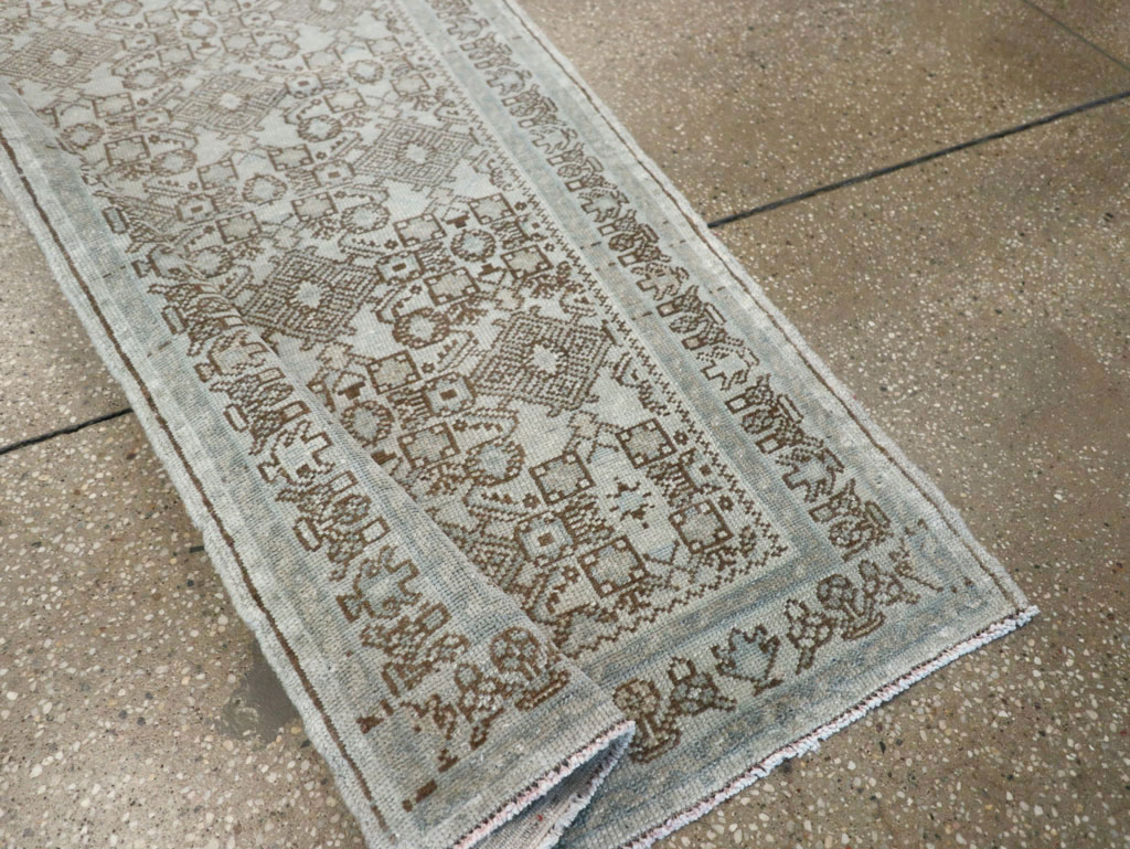 Antique Persian Malayer Long Runner, No.33188 - Gsblank