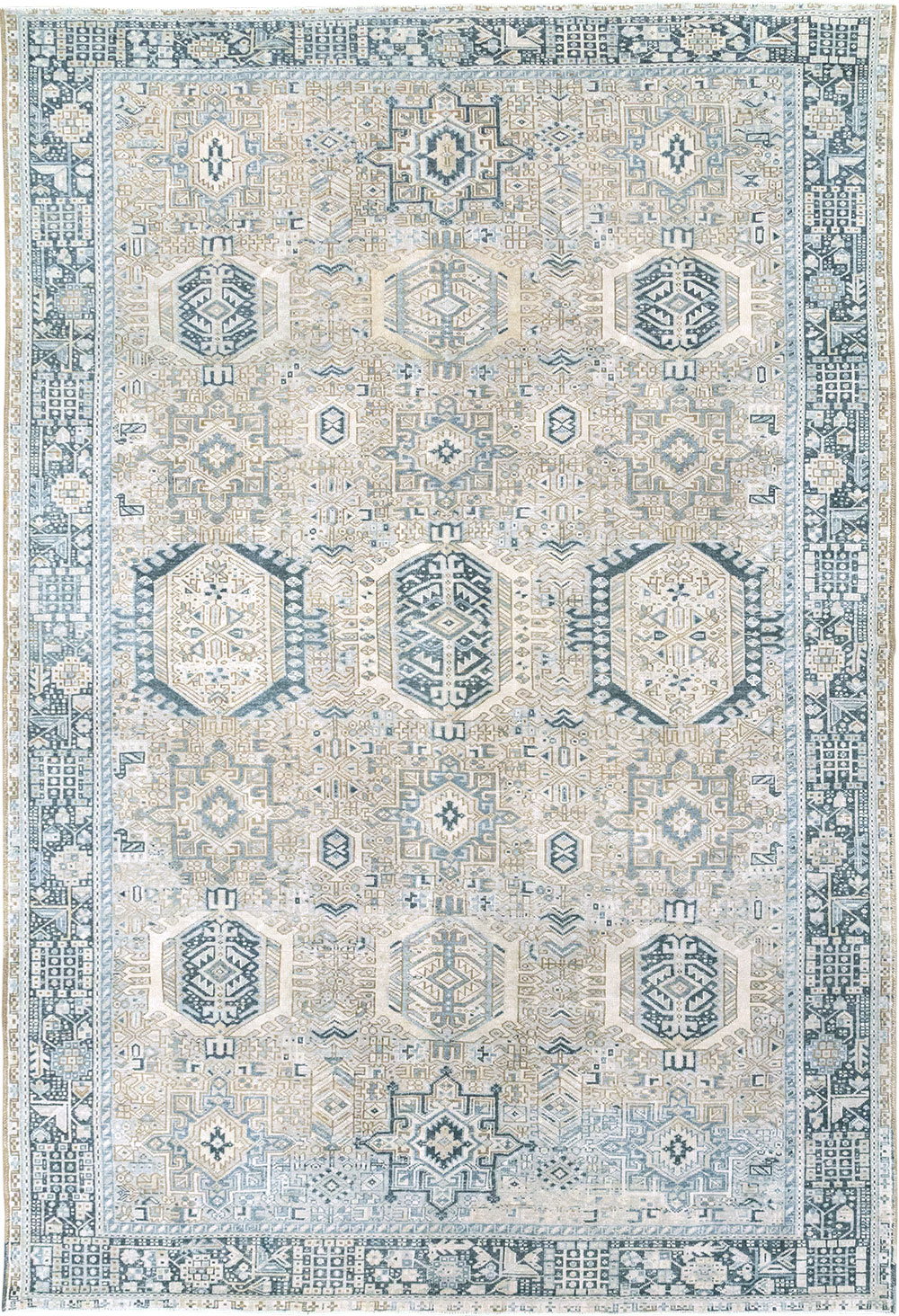 Vintage Persian Karajeh Accent Carpet, No.33194 - Gsblank