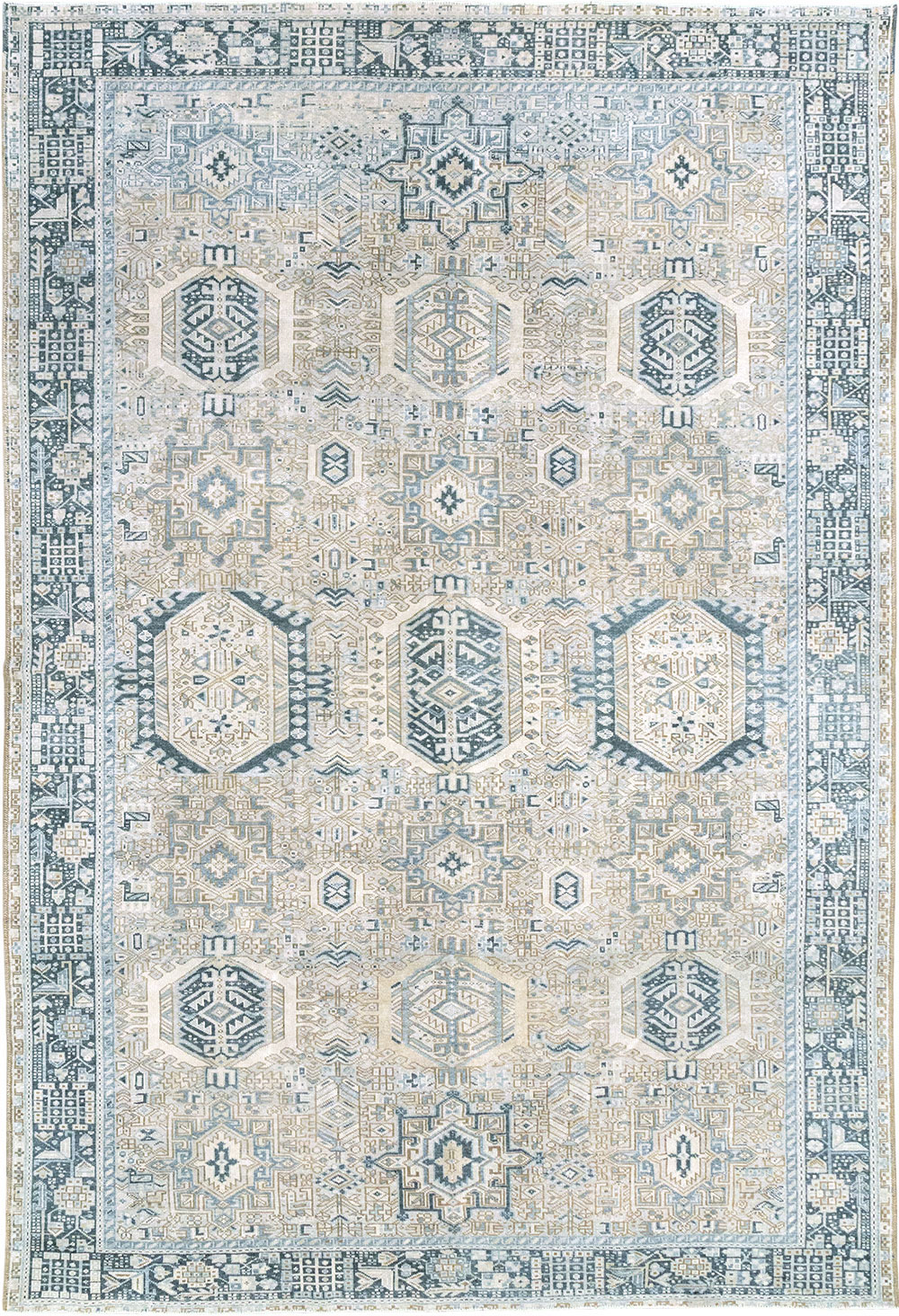 Vintage Persian Karajeh Accent Carpet, No.33194 - Gsblank