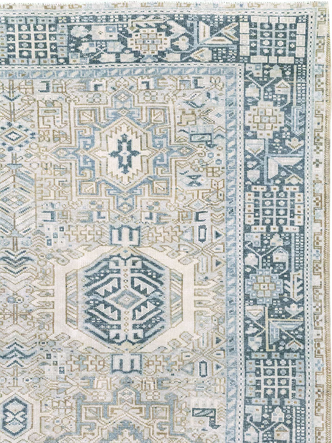 Vintage Persian Karajeh Accent Carpet, No.33194 - Gsblank