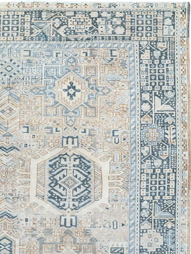 Vintage Persian Karajeh Accent Carpet, No.33194 - Gsblank