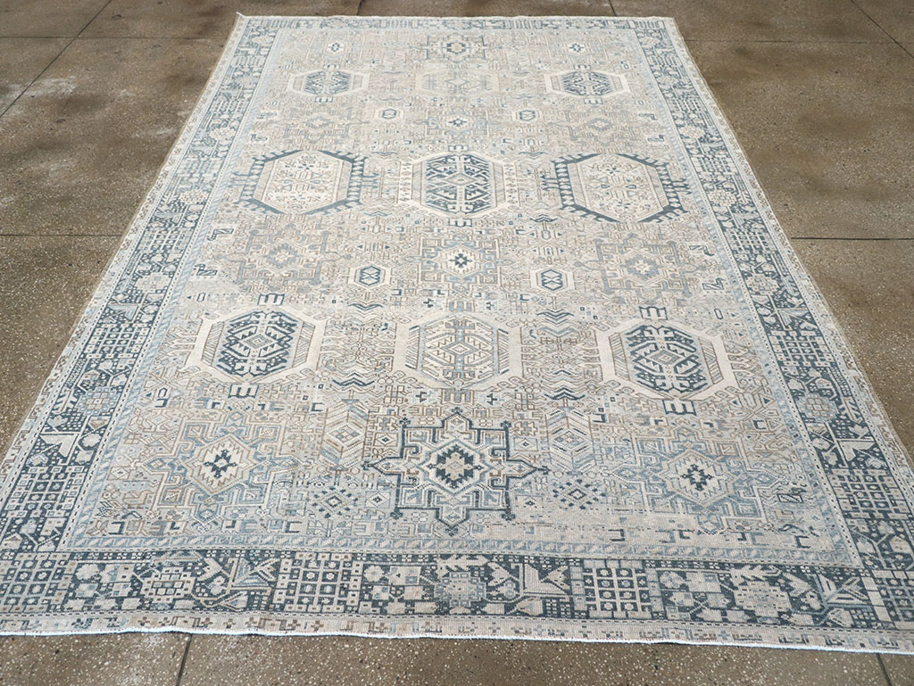 Vintage Persian Karajeh Accent Carpet, No.33194 - Gsblank