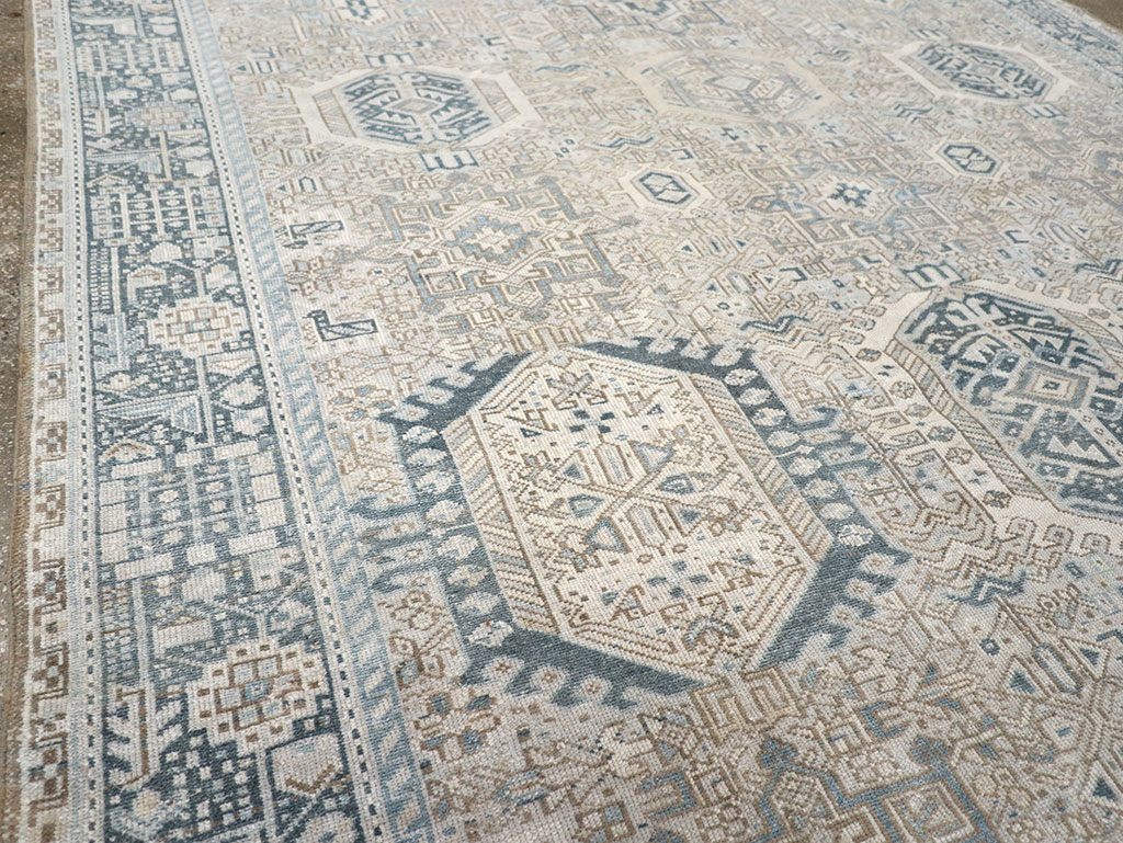 Vintage Persian Karajeh Accent Carpet, No.33194 - Gsblank
