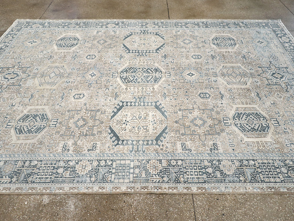 Vintage Persian Karajeh Accent Carpet, No.33194 - Gsblank