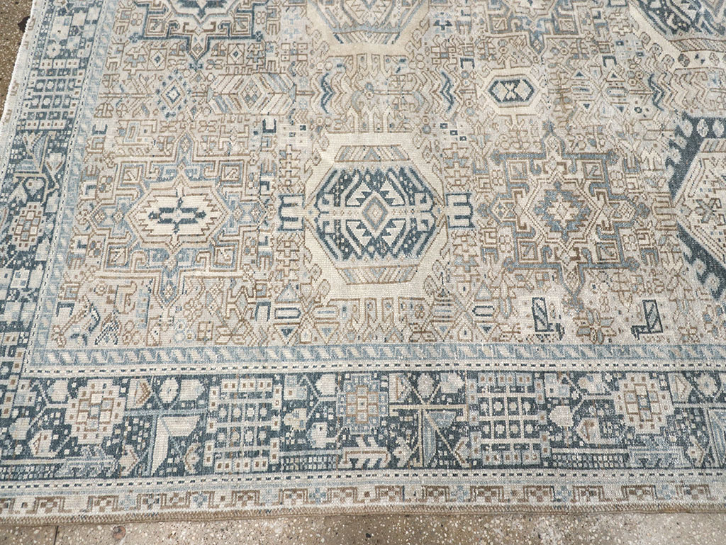 Vintage Persian Karajeh Accent Carpet, No.33194 - Gsblank