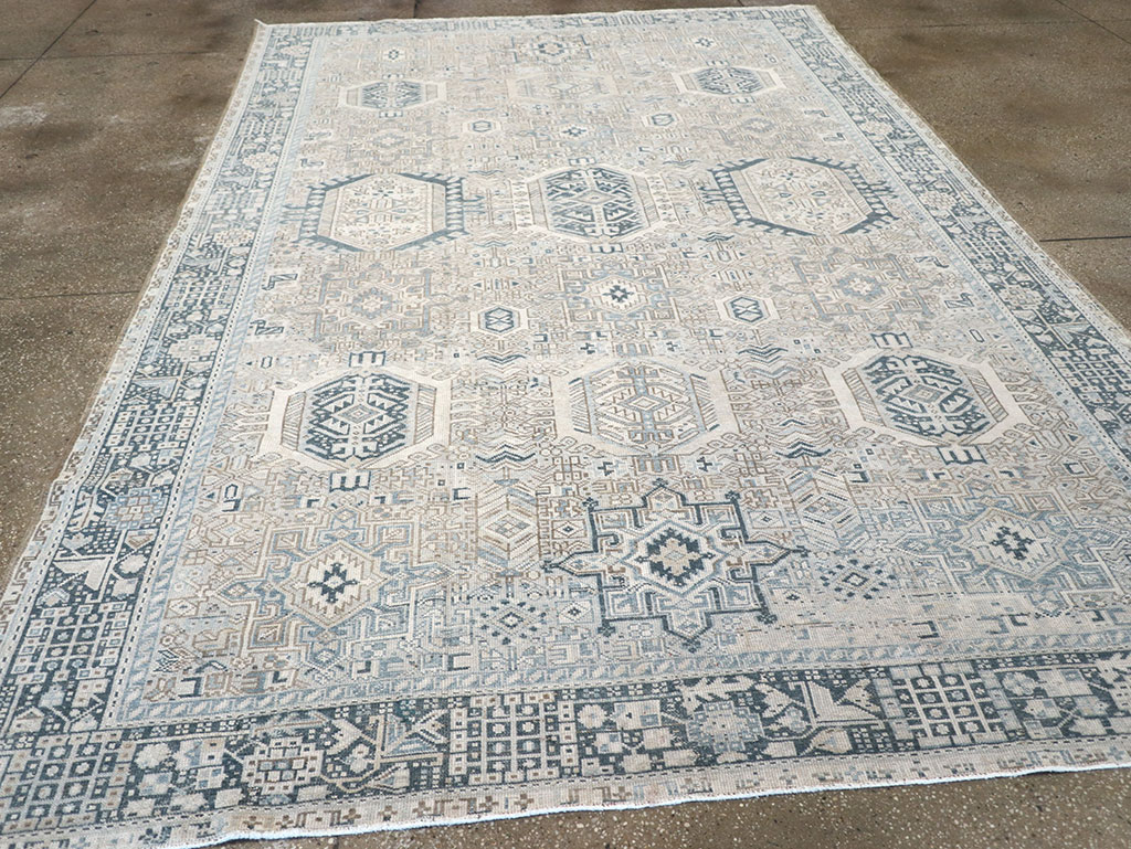 Vintage Persian Karajeh Accent Carpet, No.33194 - Gsblank