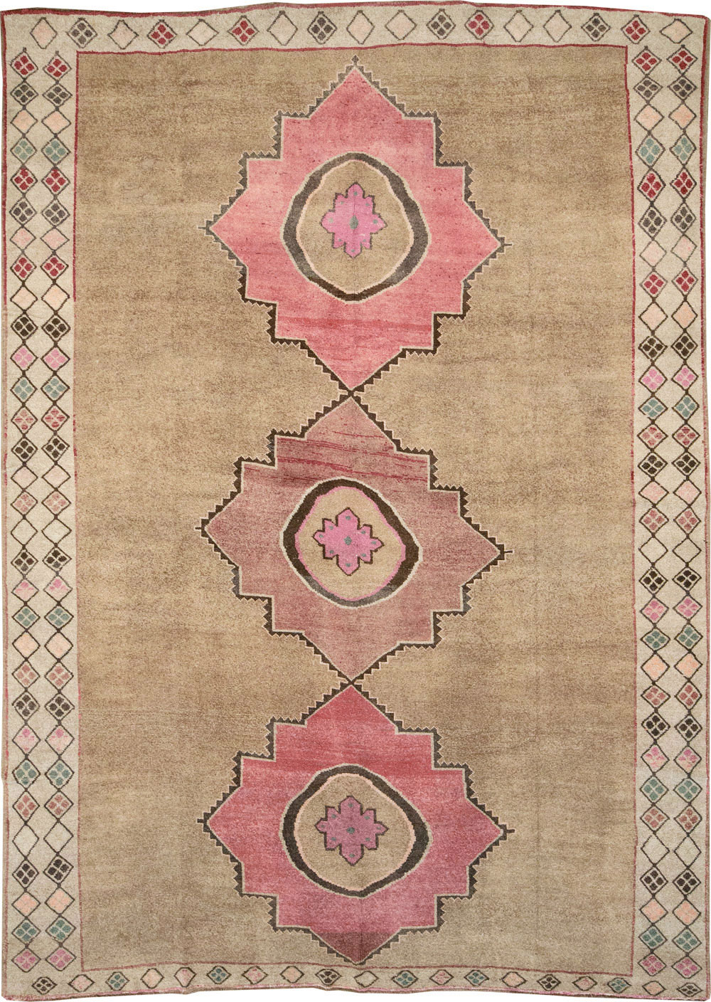 Vintage Turkish Anatolian Room Size Carpet, No.33196 - Gsblank
