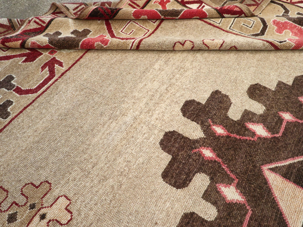 Vintage Turkish Anatolian Square Room Size Carpet, No.33197 - Gsblank