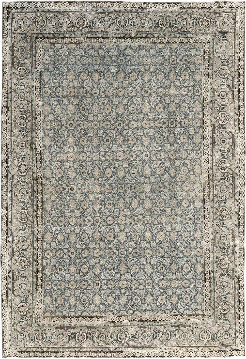 Antique Persian Tabriz Accent Carpet, No.33200 - Gsblank