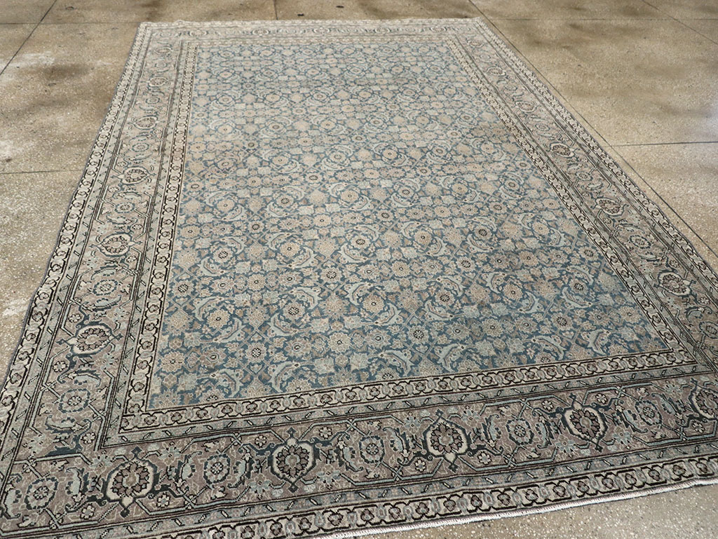Antique Persian Tabriz Accent Carpet, No.33200 - Gsblank