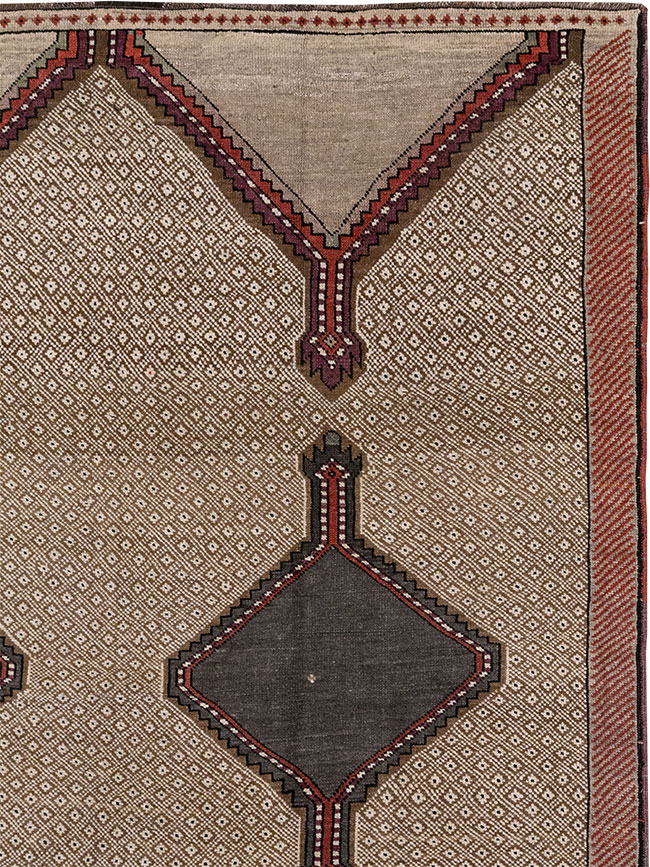 Vintage Turkish Anatolian Wide Gallery Runner, No.33203 - Gsblank