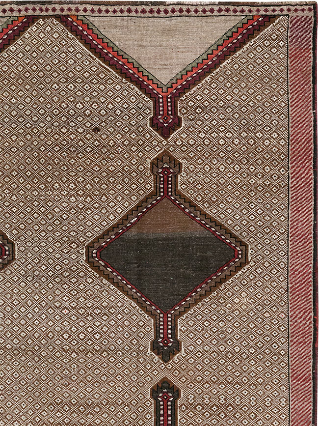 Vintage Turkish Anatolian Wide Gallery Runner, No.33203 - Gsblank
