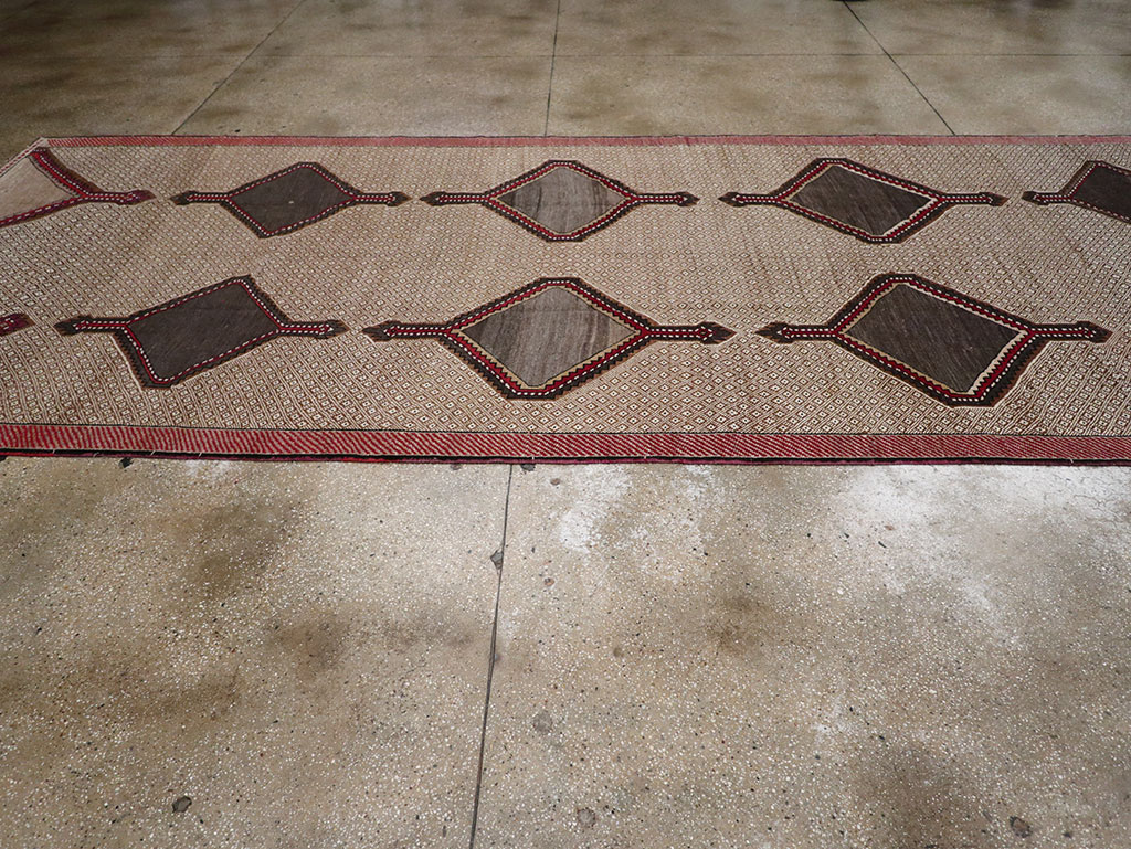 Vintage Turkish Anatolian Wide Gallery Runner, No.33203 - Gsblank