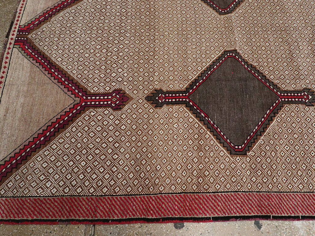 Vintage Turkish Anatolian Wide Gallery Runner, No.33203 - Gsblank