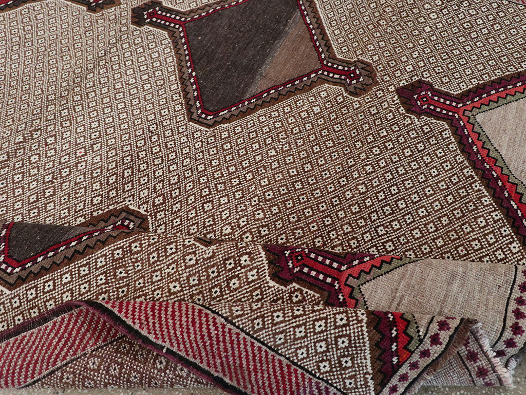 Vintage Turkish Anatolian Wide Gallery Runner, No.33203 - Gsblank