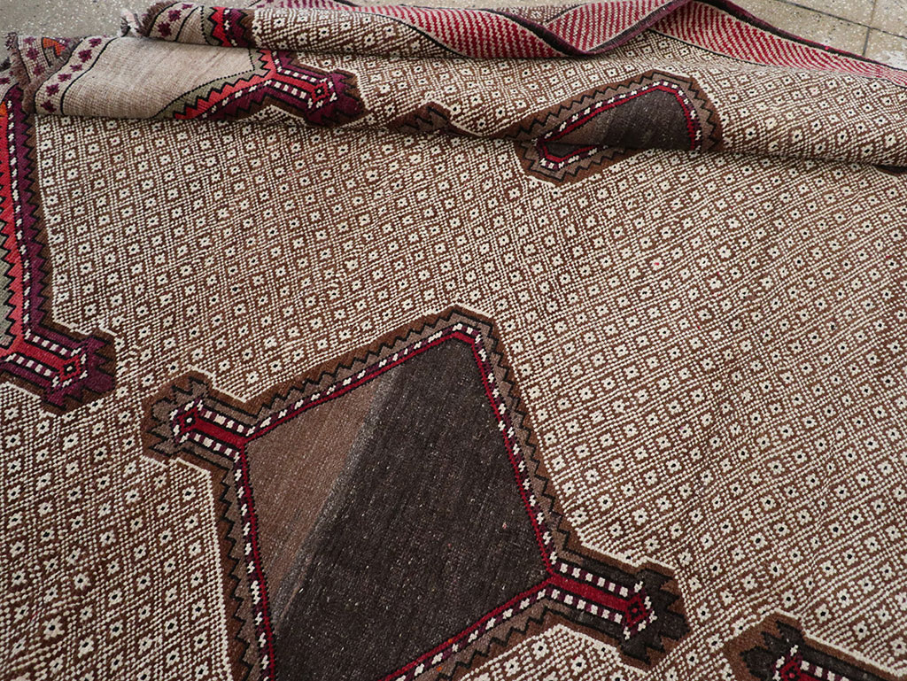 Vintage Turkish Anatolian Wide Gallery Runner, No.33203 - Gsblank