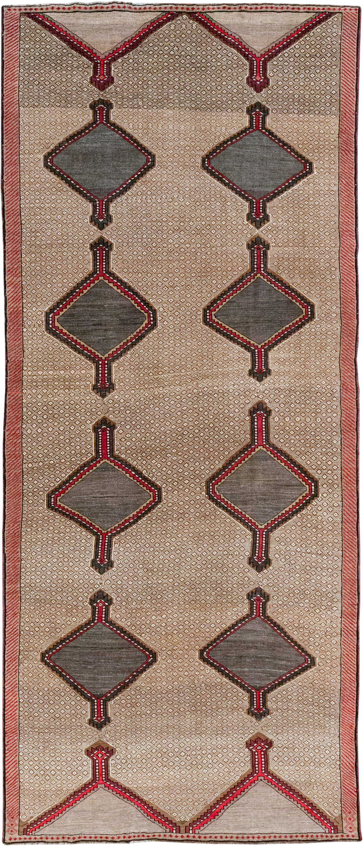 Vintage Turkish Anatolian Wide Gallery Runner, No.33204 - Gsblank
