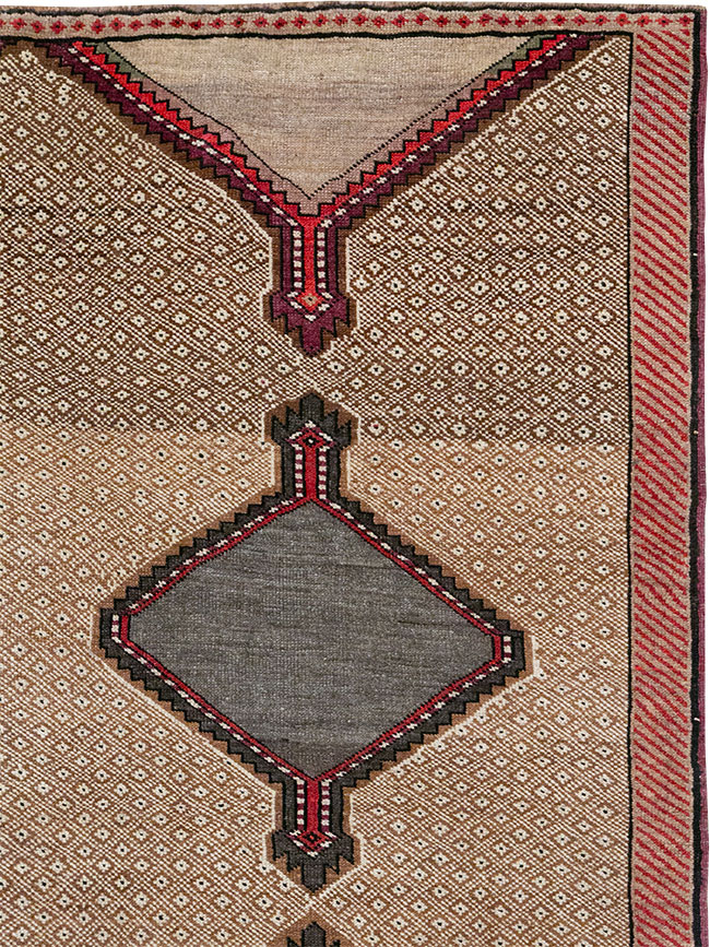 Vintage Turkish Anatolian Wide Gallery Runner, No.33204 - Gsblank