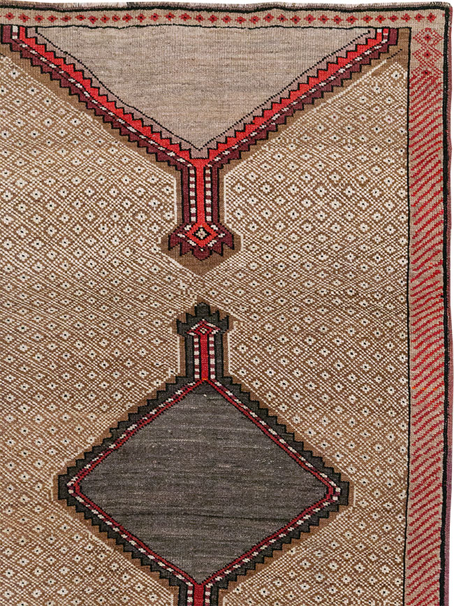 Vintage Turkish Anatolian Wide Gallery Runner, No.33204 - Gsblank