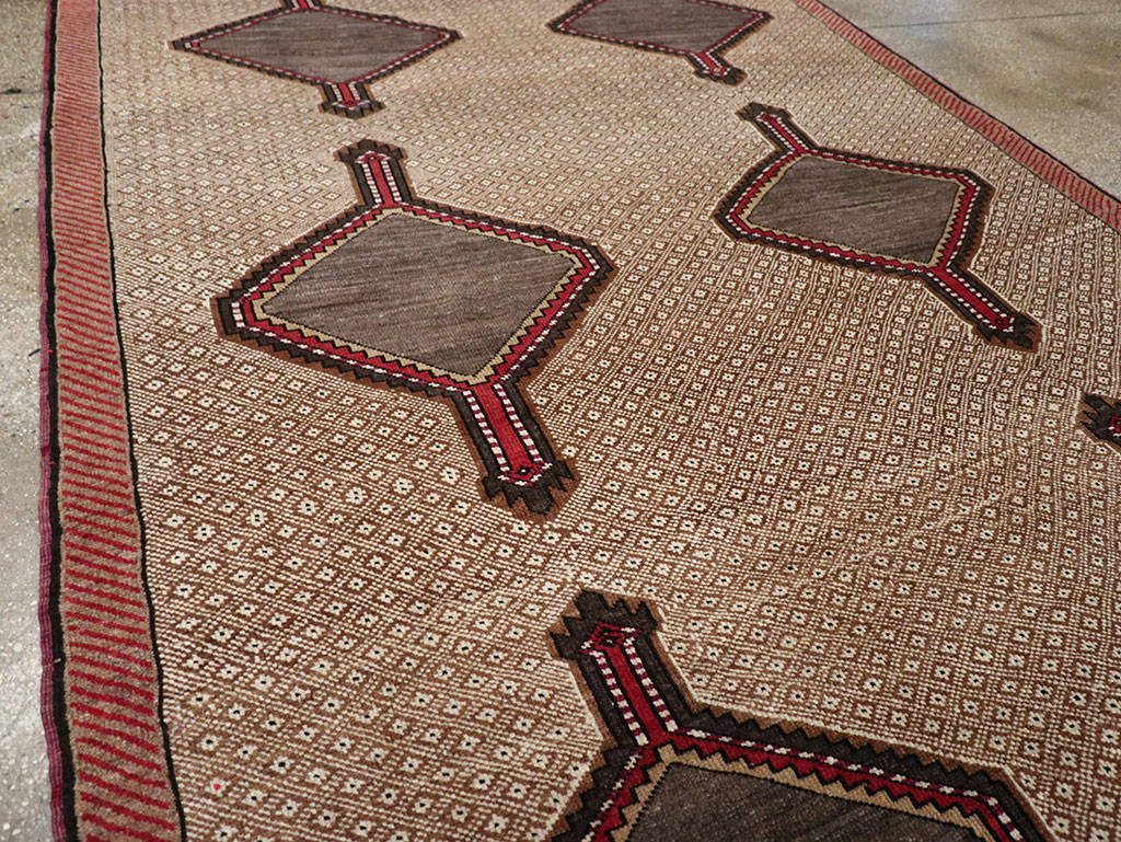 Vintage Turkish Anatolian Wide Gallery Runner, No.33204 - Gsblank