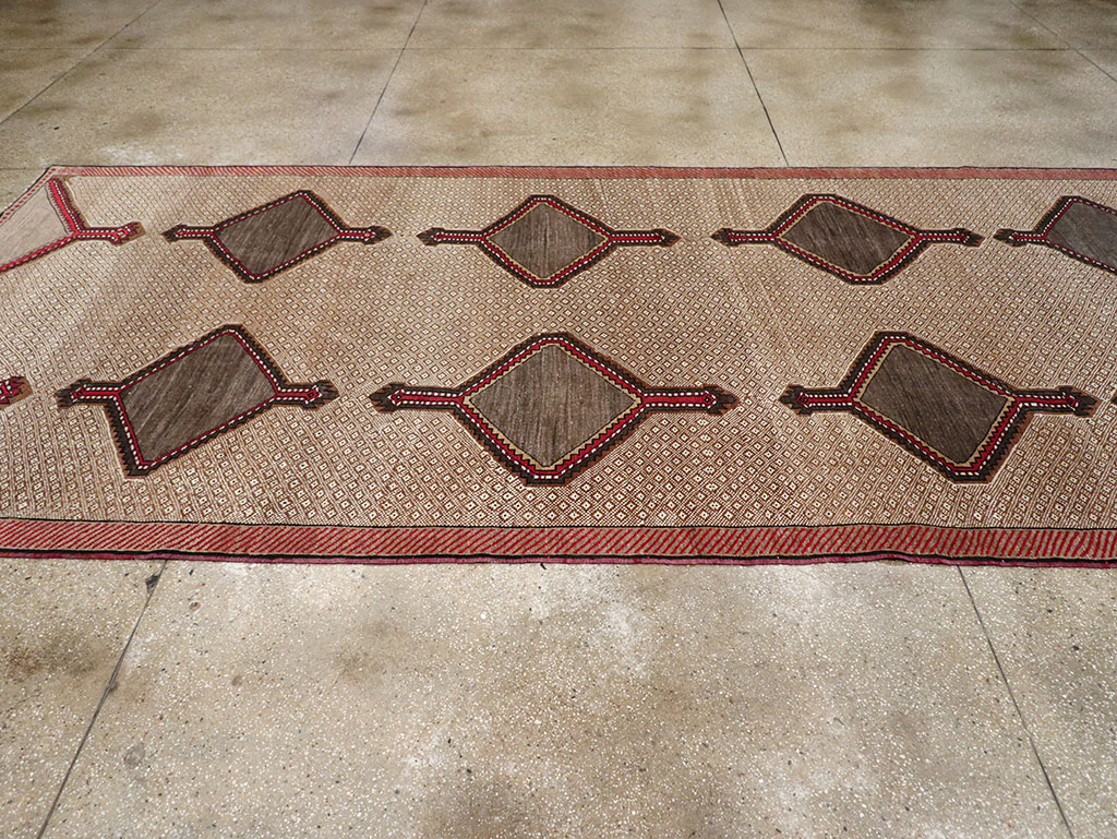 Vintage Turkish Anatolian Wide Gallery Runner, No.33204 - Gsblank
