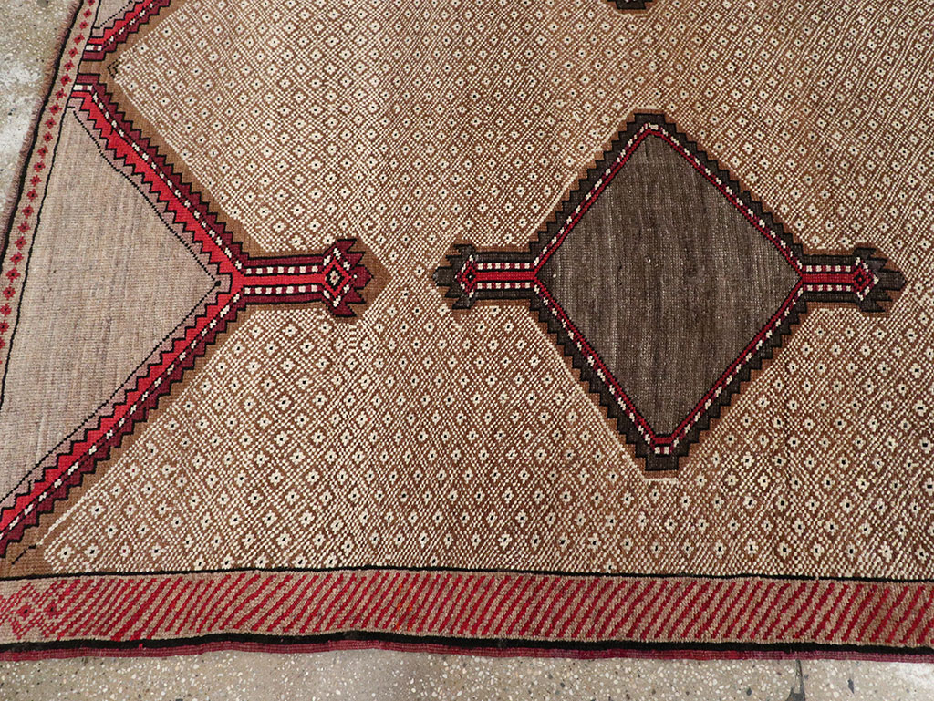 Vintage Turkish Anatolian Wide Gallery Runner, No.33204 - Gsblank