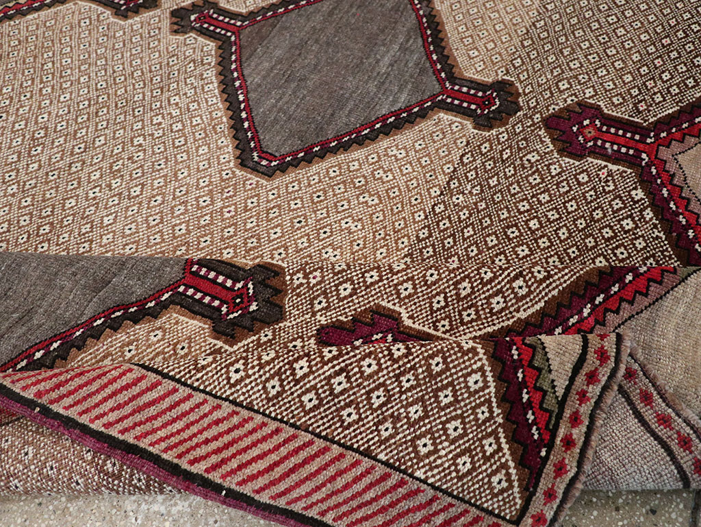 Vintage Turkish Anatolian Wide Gallery Runner, No.33204 - Gsblank