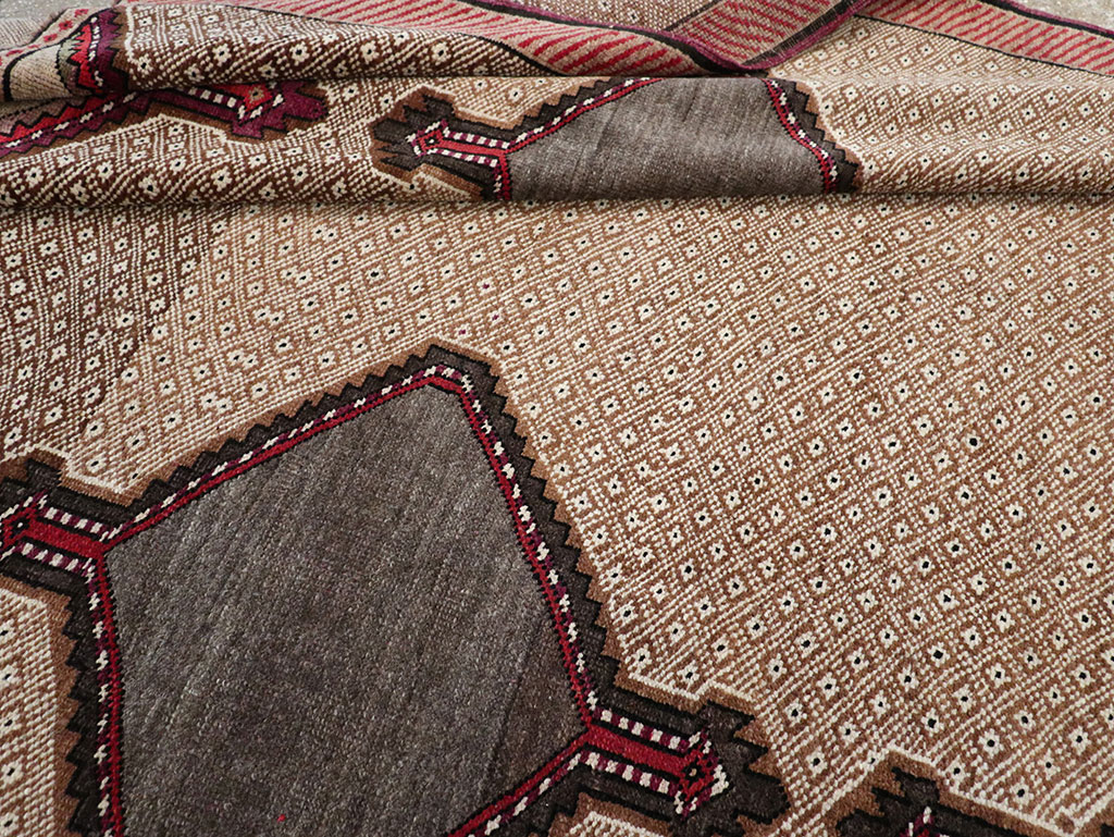 Vintage Turkish Anatolian Wide Gallery Runner, No.33204 - Gsblank