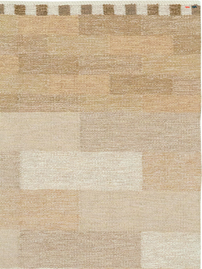 Vintage Swedish Flatweave Kilim Rug, No.33209 - Gsblank