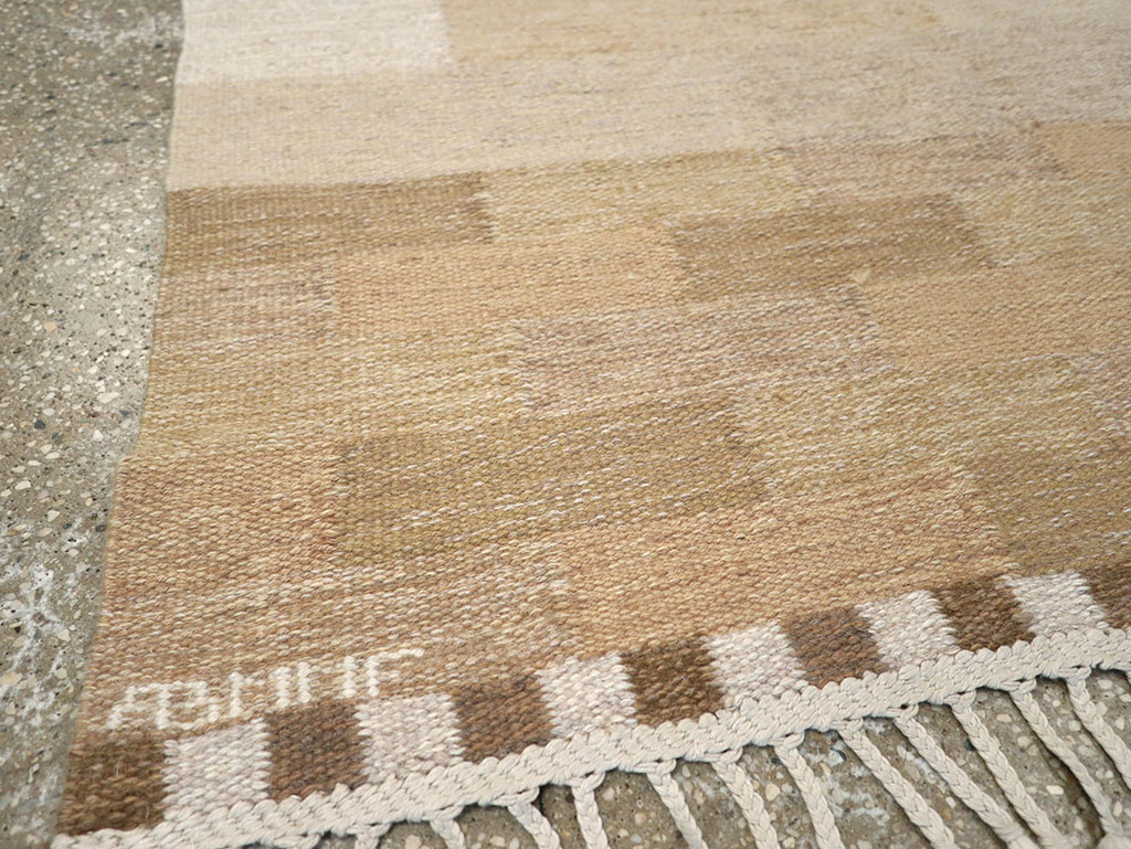 Vintage Swedish Flatweave Kilim Rug, No.33209 - Gsblank